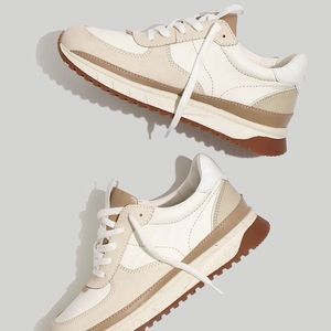 Madewell Kickoff Trainer Sneakers - Cream, Size 9